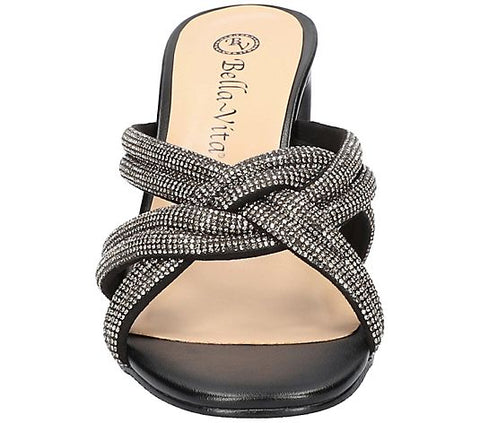 Bella Vita Women's Black Carmen Heeled Sandals | Bella Vita In Lebanon