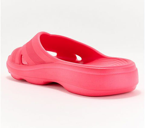 Ryka Women's Paradise Pink Cross-Band Recovery Slide Slippers | Ryka In Lebanon