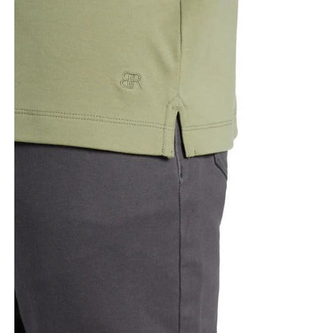 Banana Republic Men's Khaki Green Luxe Polo Neck Long Sleeves Blouse | Banana Republic In Lebanon