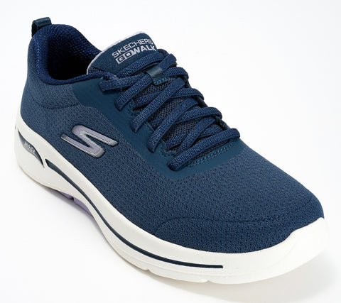 Skechers Women's Navy GOWALK Arch Fit Washable Bungee Sneakers | Skechers In Lebanon
