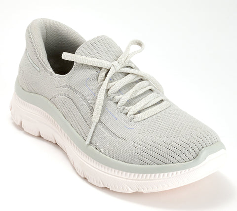 Skechers Women's Gray Slip-ins Summits Plus Washable Knit Sneakers |Skechers In Lebanon