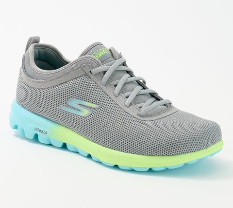 Skechers Women's Gray Multi Go Walk Washable Ombre London Sneakers |Skechers In Lebanon