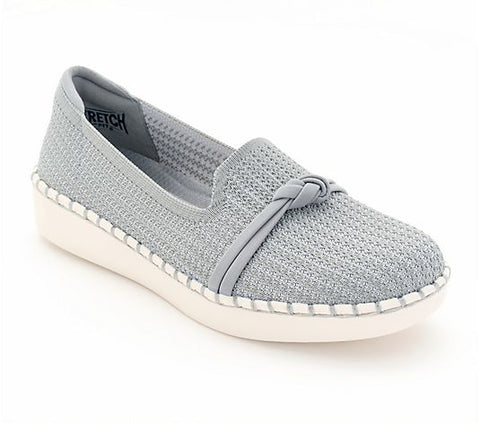 Skechers Women's Gray Pacific Charm Sepulveda 2.0 Knot Overlay Slip On Loafers | Skechers In Lebanon