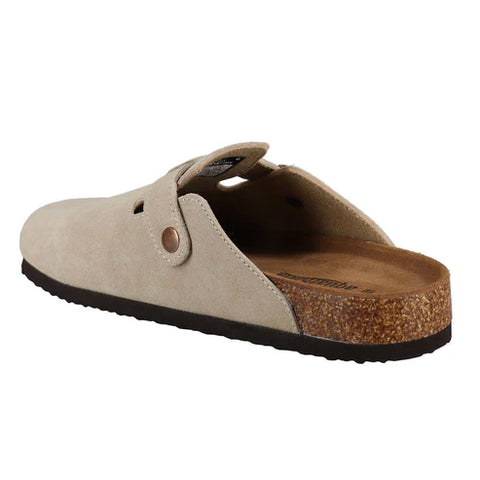 Aquatherm Women's Light Beige Suede Clogs Slipper | Aquatherm In Lebanon
