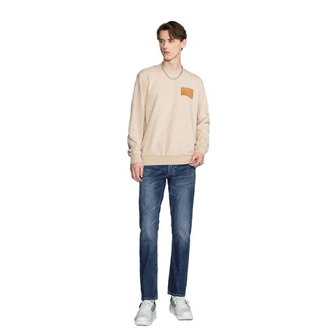 Lee Men's Beige Logo Sweatshirt |Lee In Lebanon