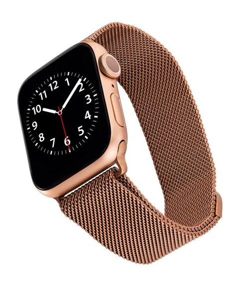 WITHit Unisex Rose Gold-Tone Stainless Steel Mesh Band Apple Watch Strap | WITHit In Lebanon