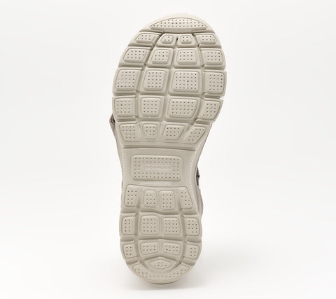 Skechers Women's Taupe Slip on Easy Going Crossband Sandals | Skechers In Lebanon