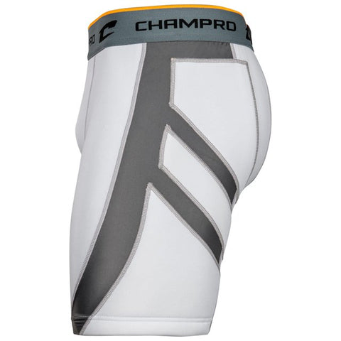 Champro Boy's White Wind Up Compression Polyester/Spandex Sliding Short  | Champro In Lebanon
