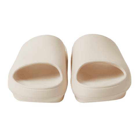 32 Degrees Unisex Cushion Slide Sandal Indoor Outdoor Shower Friendly, Cream