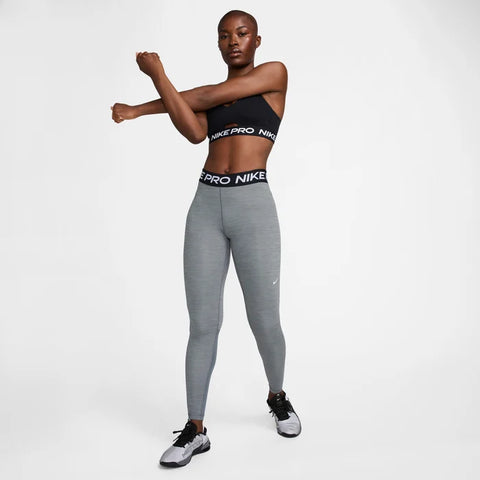 Nike Women's Grey Mid-Rise Mesh-Panelled Leggings | Nike In Lebanon