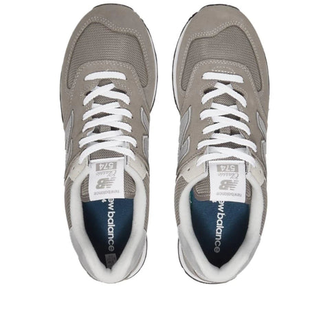 New Balance Men's Gray & Silver 574 Sneakers | New Balance In Lebanon