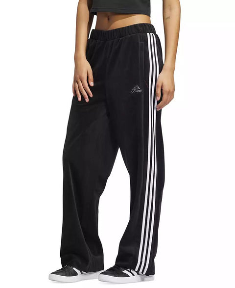 Adidas Women's Black Y2K Glam Velour Wide-Leg Sweatpant |Adidas In Lebanon