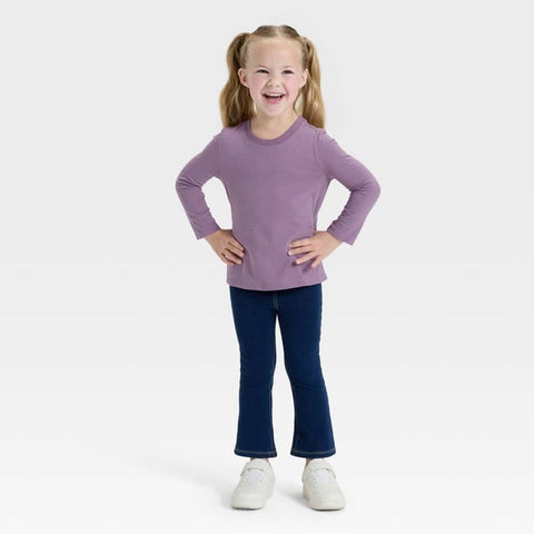 Cat & Jack Girl's Purple Long Sleeve Solid Blouse | Cat & Jack In Lebanon