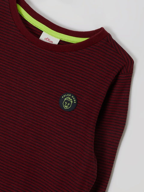 S.Oliver Baby Boy's Burgundy Long-Sleeve Blouse |S.Oliver in Lebanon