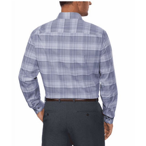 Calvin Klein Men's Gray & Lilac Wrinkle Free Long Sleeve Shirt | Calvin Klein In Lebanon
