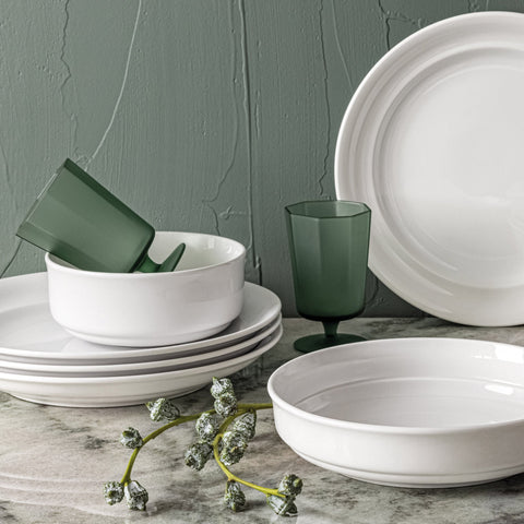 Over & Back White Porcelain Dinnerware | Over & Back In Lebanon