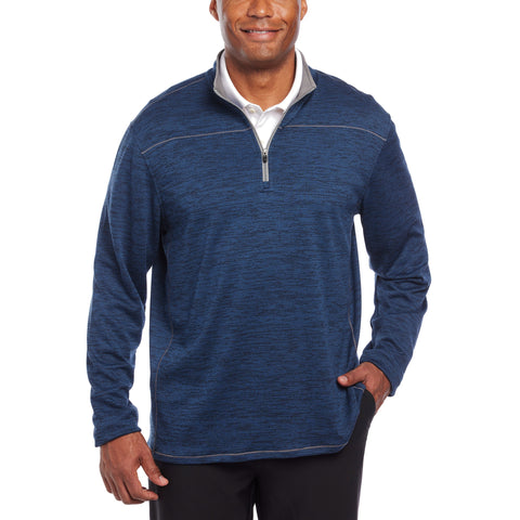 Pebble Beach Men's Dark Blue 1/4 Zip Long Sleeve Blouse |Pebble Beach In Lebanon