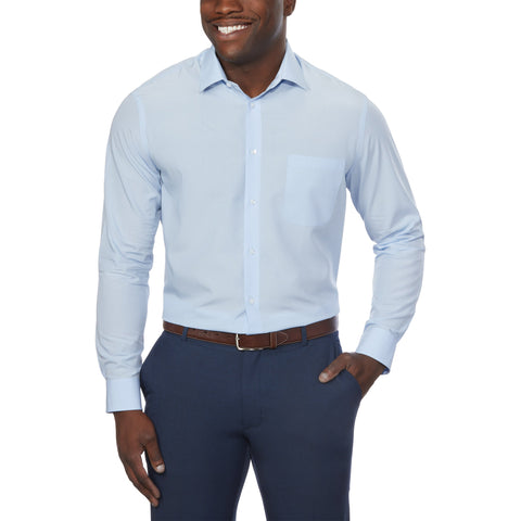 Calvin Klein Men's Light Blue Active Performance Stretch Regular Fit Shirt | Calvin Klein In Lebanon