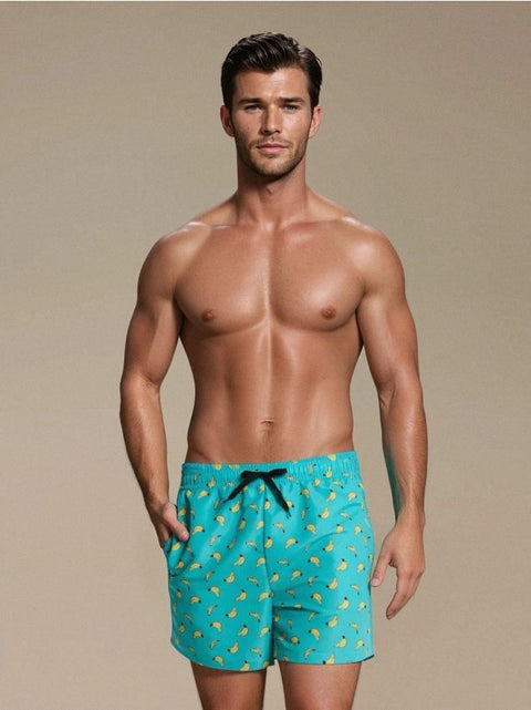 Sinsay Men's Green With Banana Printed Swimming  Short  |Sinsay  in Lebanon
