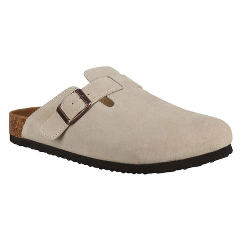 Aquatherm Women's Light Beige Suede Clogs Slipper | Aquatherm In Lebanon