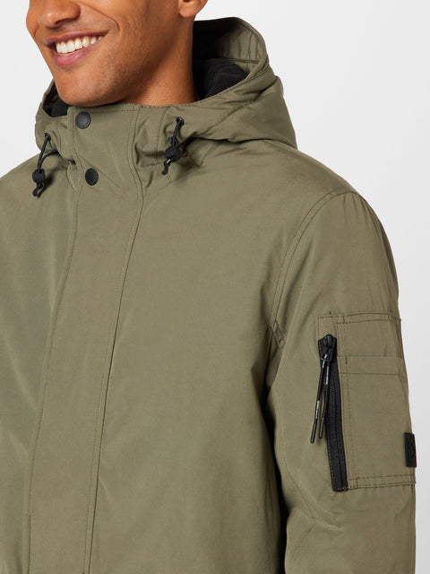 Tom Tailor Men's Olive Green Hooded Jacket | Tom Tailor In Lebanon