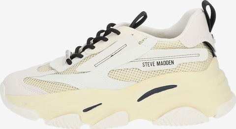 Steve Madden Women's Off White & Beige Possession-E Sneakers | Steve Madden In Lebanon