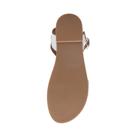 Steve Madden Women's White Dina Flat Sandals | Steve Madden In Lebanon