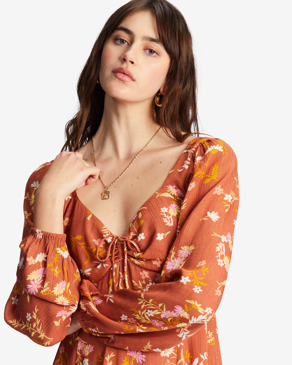 Billabong Crush Women's Brown Sweetheart Neckline Dress |Billabong  In Lebanon