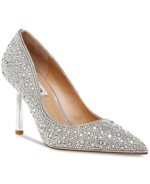 Steve Madden Women's Classie Pointed-Toe Rhinestone Stiletto Pumps - Crystal Rhinestone