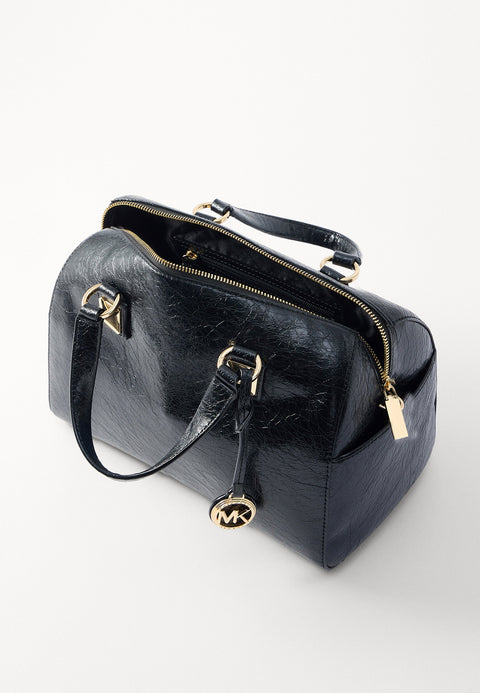 Michael Kors Women's Black Leather Duffle Handbag|Michael Kors In Lebanon