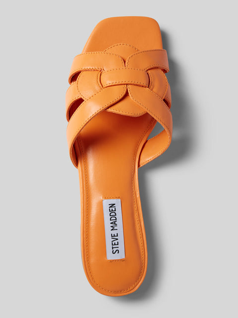 Steve Madden Women's Orange Vcay Leather Slipper |Steve Madden In Lebanon