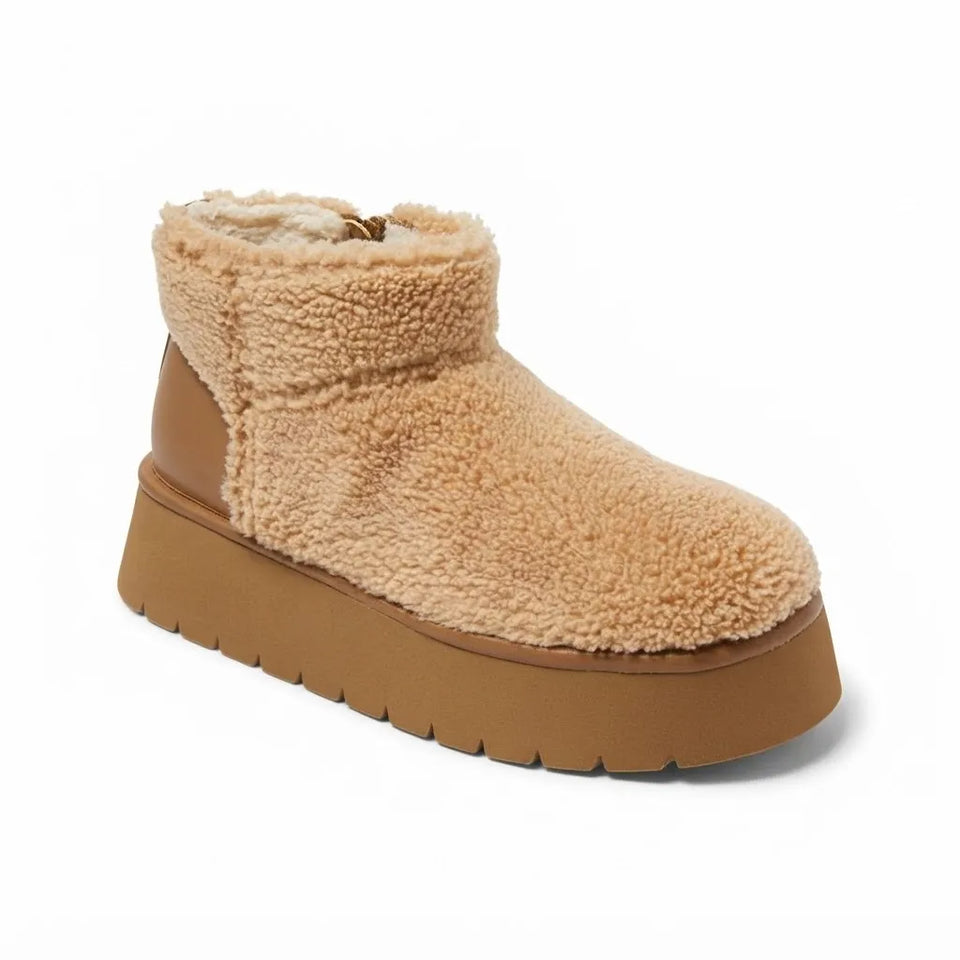 Wild Fable Women's Beige Missy Faux Suede Boots
