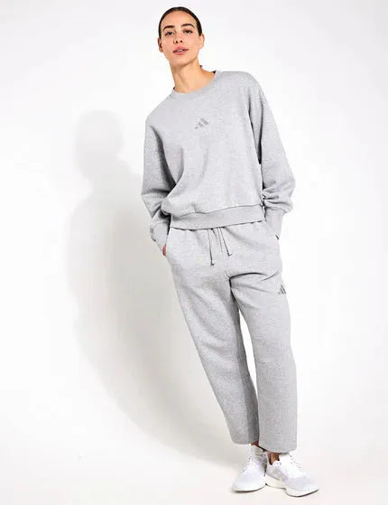 Adidas Women's Grey Fleece Loose Sweatshirt | Adidas In Lebanon