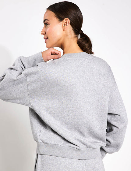 Adidas Women's Grey Fleece Loose Sweatshirt | Adidas In Lebanon
