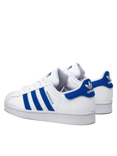 Adidas Women's Superstar White & Blue Sneakers | Adidas In Lebanon