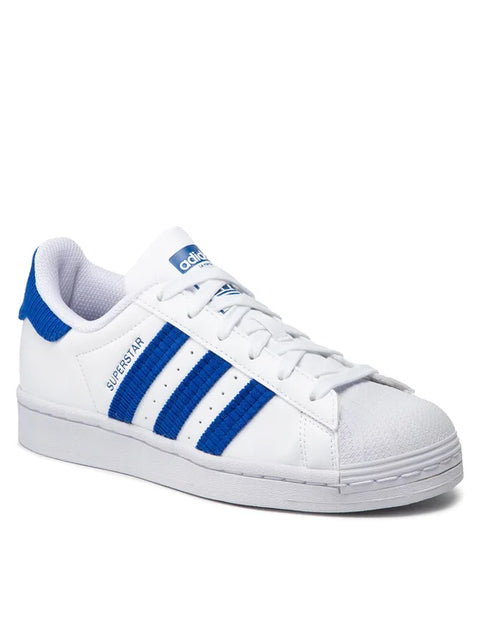 Adidas Women's Superstar White & Blue Sneakers | Adidas In Lebanon