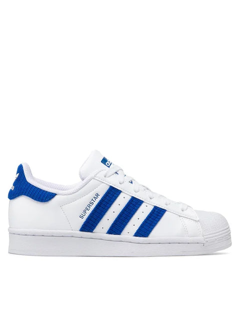 Adidas Women's Superstar White & Blue Sneakers | Adidas In Lebanon