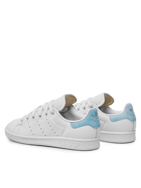 Adidas Women's White & Light Blue Stan Smith Sneakers |Adidas In Lebanon