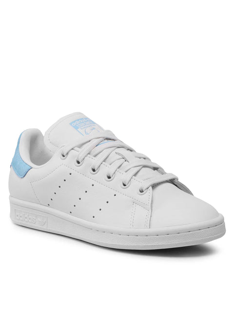 Adidas Women's White & Light Blue Stan Smith Sneakers |Adidas In Lebanon