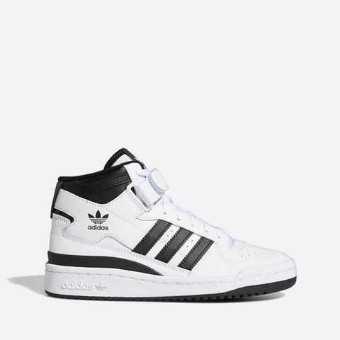 Adidas Women's White & Black Forum Mid J Sneakers | Adidas In Lebanon