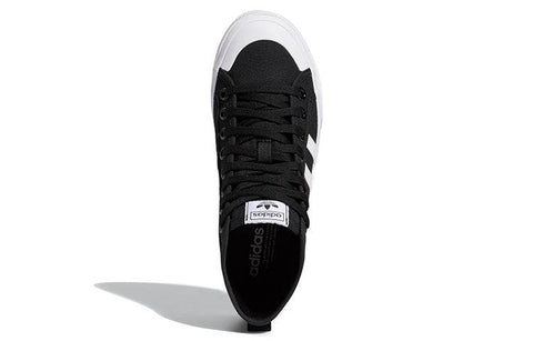 Adidas Women's Black & White Nizza Platform Mid W Sneakers |Adidas In Lebanon