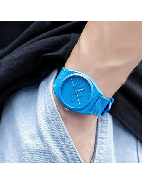 Adidas Unisex Blue Three Hand Project Two Watch | Adidas In Lebanon