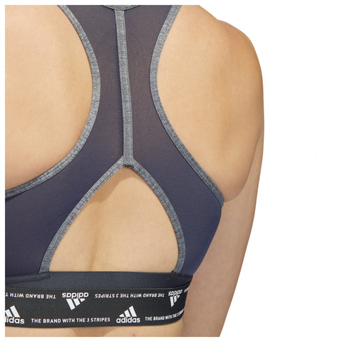 Adidas Women's Grey Heather Powerreact Training Medium Support Sport Bra | Adidas In Lebanon