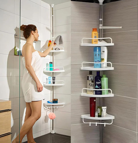 Hinox Bathroom's White Multi-Corner Shelf | Hinox In Lebanon