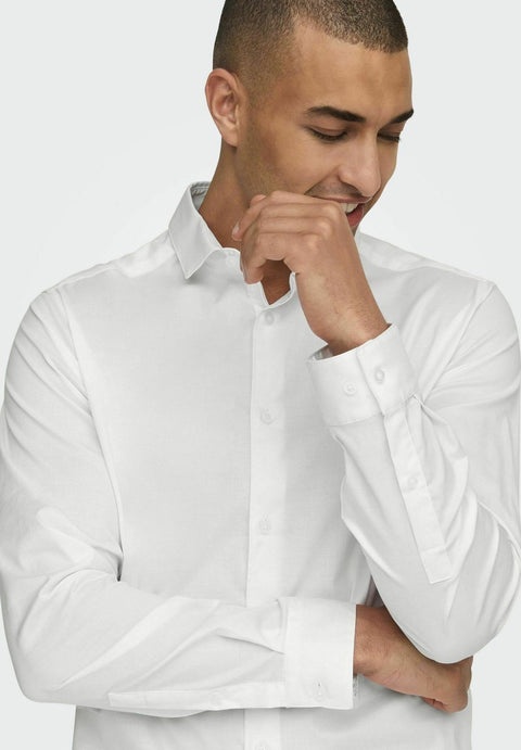 Only & Sons Men's Classic White Shirt | Only & Sons In Lebanon