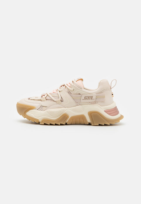 Steve Madden Women's Light Beige & Rose Kingdom Sneakers | Steve Madden In Lebanon