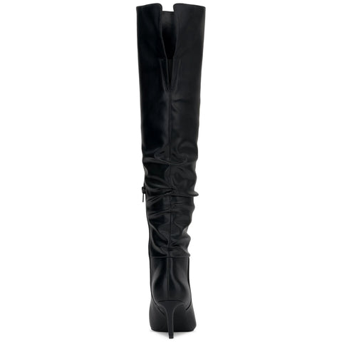 I.N.C. International Concepts Women's Black Damoni Mid-Heel Over-t Smooth Boot | I.N.C. International Concepts In Lebanon