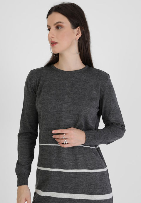 Tavin Women's Grey Jumper Dress | Tavin In Lebanon