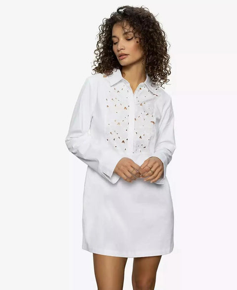 Sanctuary Women's White Lace Yoke Insert Dress | Sanctuary In Lebanon