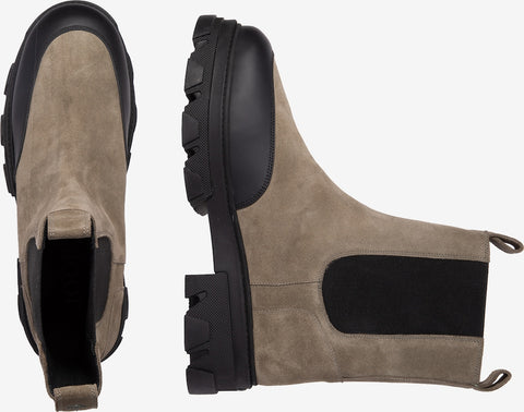 Joop Men's Khaki Green Velluto Chelsea Boots | Joop In Lebanon